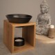 Orion Aromalampa porcelán/bambus BLACK - thumb (3)
