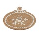 Altom Korková podložka pod hrnek Christmas tree  bauble 10,7 x 10 x 0,3 cm, sada 6 ks - thumb (1)