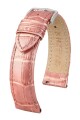 Řemínek Hirsch Duke METALLIC - růžový - 18 mm - M – Střední délka - 16 mm - Stříbrná - thumb (0)
