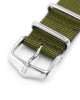 Řemínek Hirsch NATO Rush Recycle - zelený - 22 mm - XL - Prodloužená délka - thumb (1)
