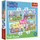 Trefl Puzzle Prasátko Peppa: Vzpomínky na prázdniny 4v1 12, 15, 20, 24 dílků - thumb (4)