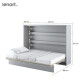Dig-net nábytek Sklápěcí postel Lenart BED CONCEPT BC-04 | 140 x 200 cm Barva: Dub artisan - thumb (24)