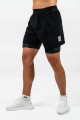 Pánské šortky Nebbia Performance+ Compression 2in1 shorts black XL - thumb (0)