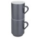 Kela Sada keramických hrnků MATTIA, 2 ks, šedá, 300 ml - thumb (2)