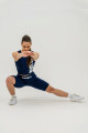 Dámské tílko Nebbia Barbell Therapy Snatched Blue XS - thumb (5)