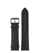 Kožený řemínek Junkers 22mm - černý/černá spona - thumb (0)