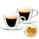 4Home Termo sklenice šálek s podšálkem Heart Hot&Cool, 150 ml, 2 ks - thumb (0)