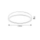 Rabalux 71252 koupelnové stropní LED svítidlo Samira 25 cm, černá - thumb (2)