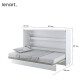 Dig-net nábytek Sklápěcí postel Lenart BED CONCEPT BC-05p | bílý lesk 120 x 200 cm - thumb (2)