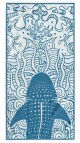 ArtFlhf Plážová osuška SHARK BLUE | 90 x 180 cm - thumb (4)