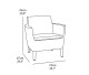KETER Zahradní set SALOMON 3 seater | grafit - thumb (3)