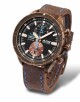 Kožený řemínek Vostok Europe pro Almaz 6S11/320O266 - hnědý s prošitím/bronzová spona - thumb (4)