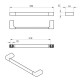 GEDY PI213513 Pirenei držák ručníků 35 x 6,6 cm, stříbrná - thumb (3)