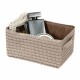 Compactor Úložný košík LILOU, 23 x 15 x 12 cm, taupe - thumb (1)