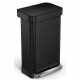 Simplehuman Obdélníkový pedálový koš s kapsou na sáčky 45 l, černá - thumb (0)