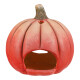 Svícen Dýně vyřezávaná oranžová, terakota, pr. 26 cm - thumb (3)
