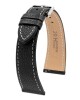Řemínek Hirsch Bologna - černý - 20 mm - M – Střední délka - 16 mm - Stříbrná - thumb (0)