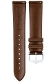 Řemínek Hirsch Hevea - hnědý - 20 mm - L – Standardní délka (doporučujeme) - 18 mm - Stříbrná - thumb (2)