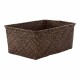 Compactor Úložný košík Compactor KITO - ručně pletený, 30 x 20 x 13 cm, kouřově hnědý - thumb (0)