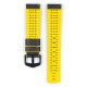 Řemínek Hirsch Ayrton - černo-žlutý - 22 mm - L – Standardní délka (doporučujeme) - 20 mm - Černá - thumb (2)