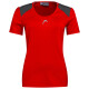Dámské tričko Head  Club 22 Tech T-Shirt Women Red L - thumb (0)