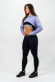 Dámská mikina Nebbia GYM TIME Designer Cropped Hoodie purple S - thumb (1)