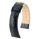 Řemínek Hirsch Crocograin (NO QR)  - černý - 20 mm - M – Střední délka - 18 mm - Zlatá - thumb (1)