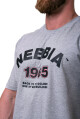 Pánské tričko Nebbia 1965 Golden Era T-shirt 192 light grey L - thumb (3)