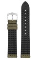 Řemínek Hirsch Arne  - zelený - 21 mm - L – Standardní délka (doporučujeme) - 20 mm - Stříbrná - thumb (2)