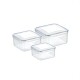 Tescoma 3dílná sada dóz FRESHBOX 0,4/0,7/1,2 l, čtvercová - thumb (0)