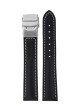 Kožený řemínek Junkers XL 22mm - černý/překlápěcí spona - thumb (0)