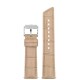 Řemínek Hirsch Princess - béžový - 20 mm - M – Střední délka - 18 mm - Stříbrná - thumb (1)