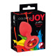 Silikonový anální kolík Jewel Red Plug small - thumb (3)
