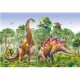 Dino Puzzle Souboj dinosaurů, 2x48 dílků - thumb (1)