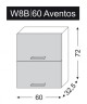 ArtExt Kuchyňská skříňka horní, W8B / 60 Aventos Rimini Barva korpusu: Dub artisan - thumb (18)