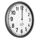LAVVU Šedé hodiny Accurate Metallic Silver řízené rádiovým signálem, pr.30 cm - thumb (1)