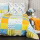 4Home Krepové povlečení Patchwork blue, 140 x 200 cm, 70 x 90 cm - thumb (1)
