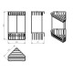 GEDY 2482-14 Smart dvoupatrová rohová police 20 x 32,5 x 15,1 cm, černá mat - thumb (2)