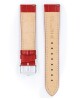 Řemínek Hirsch Duke - červený - 22 mm - M – Střední délka - 20 mm - Stříbrná - thumb (2)