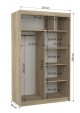 ArtAdrk Šatní skříň BENISSO | bílá 120 cm - thumb (2)