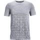 Pánské tričko Under Armour  Seamless Wordmark SS Grey S - thumb (0)