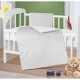 Bellatex Dětský set polštáře a přikrývky Kosočtverce šedá, 75 x 100 cm, 42 x 32 cm - thumb (2)