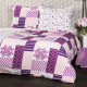 4Home Krepové povlečení Patchwork violet, 140 x 200 cm, 70 x 90 cm - thumb (0)
