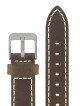 Kožený řemínek Junkers 20mm - hnědý/bílé prošití - thumb (1)