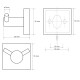 SAPHO XQ201 X-Square dvojháček, chrom - thumb (3)