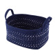 Altom Bavlněný hranatý košík Dark blue, 24 x 34 x 18 cm, M - thumb (0)