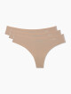 Under Armour 3PACK dámská tanga 1325615 295 béžové - thumb (3)