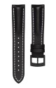 Kožený řemínek Biatec | Černý z teletiny - 20 mm - Bez spony - thumb (2)