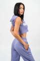 Dámská mikina Nebbia MUSCLE MOMMY Sleeveless Zip-Up Hoodie purple L - thumb (1)