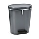 Denox Oval pedálový odpadkový koš 25 l, plast, antracitový, 25 l - thumb (0)